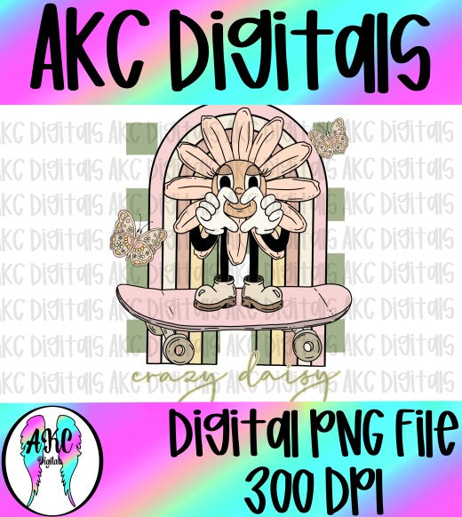 DFD Crazy Daisy PNG – AKC Embroidery and Digital Designs
