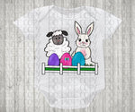 Easter lamb and bunny PNG