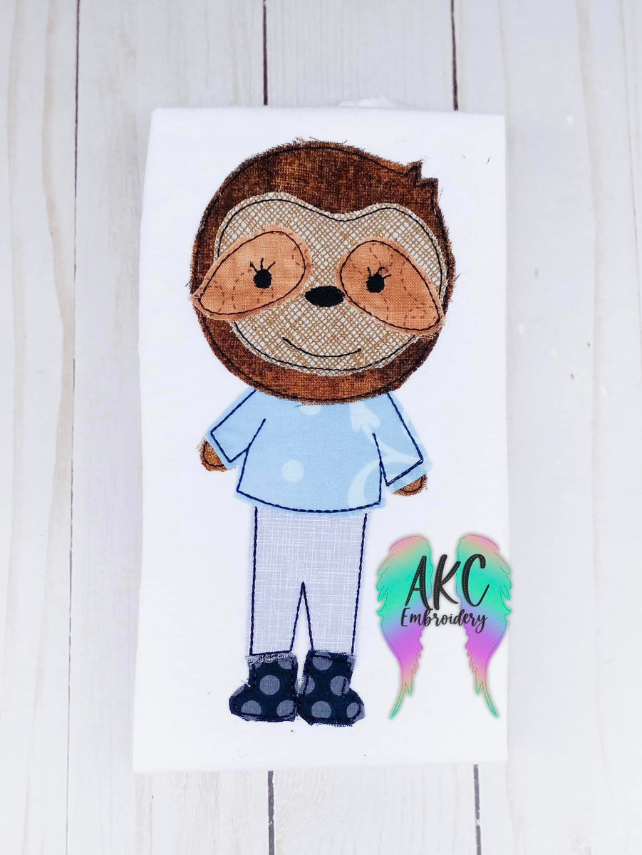 Tall sloth 2022 – AKC Embroidery and Digital Designs