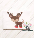 reindeer embroidery design, quick stitch reindeer embroidery design, christmas reindeer embroidery design, christmas embroidery design, deer embroidery design, deer applique, reindeer applique