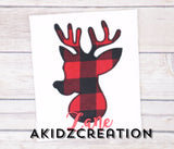deer embroidery design, reindeer embroidery design, christmas embroidery design, buck embroidery design, antler embroidery, doe embroidery design