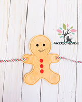 ith gingerbread banner embroidery design, in the hoop embroidery design, in the hoop gingerbread banner, christmas embroidery design, gingerbread garland embroidery design, in the hoop gingerbread, christmas embroidery design, christmas garland embroidery design, christmas banner design