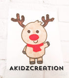 reindeer embroidery design, girl reindeer embroidery design, doe embroidery design, deer embroidery design, buck embroidery design, christmas embroidery design, christmas reindeer embroidery design,