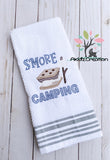 camp embroidery, camping embroidery, smore embroidery, marshmallow embroidery, smores embroidery design, food embroidery design, sketch smores design, marshmellow embroidery design,