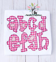 alpha font embroidery design, alphabet applique, applique, machine embroidery  alphabet set, applique, alphabet applique