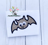 bat embroidery design, bat applique, halloween embroidery design, cute bat embroidery design, spooky halloween embroidery design, machine embroidery design, embroidery design