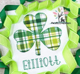 clover embroidery design, shamrock embroidery design, st patricks day embroidery design, blanket stitch applique, blanket stitch clover applique, blanket stitch shamrock applique,