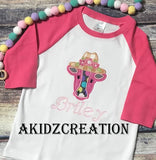 girl cow embroidery design, cow with floral hat embroidery design, cow embroidery, applique, cow applique