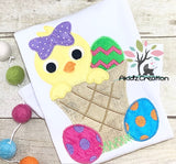 easter duck in a basket embroidery design, duck embroidery design, easter egg embroidery design, easter duck embroidery design, easter basket embroidery design