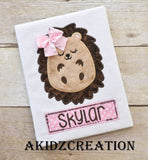 Hedgehog Applique Design
