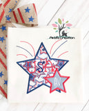 star embroidery design, star applique, patriotic embroidery design, 4th of july embroidery design, independence day embroidery design, applique, monogram embroidery design, patriotic stars embroidery design