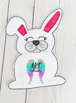 ith bunny silverware holder embroidery design, easter embroidery design, silverware holder embroidery design, in the hoop silverware holder embroidery design