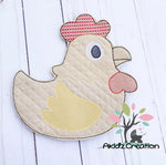 in the hoop embroidery, in the hoop chicken pot holder, chicken embroidery design, hen embroidery design, rooster embroidery design, farm animal embroidery design, animal embroidery design, 