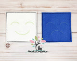 in the hoop feelings bag embroidery design, in the hoop embroidery design, in the hoop card game