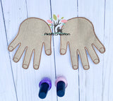 in the hoop embroidery design, in the hoop finger nail polish training, in the hoop finger nail polish practicing tool, in the hoop hands, hands embroidery design, in the hoop learning project