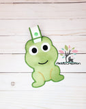 ith frog towel topper embroidery design, frog embroidery design, frog towel topper embroidery design, frog embroidery design, towel topper embroidery design, in the hoop towel topper