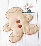 hot pad embroidery design, in the hoop pot holder embroidery design, in the hoop pot holder embroidery design, gingerbread embroidery design, christmas embroidery design, ith pot holder embroidery design