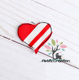 in the hoop embroidery design, in the hoop pencil topper embroidery design, in the hoop pen decoration , in the hoop pencil decoration, valentines day embroidery design, heart embroidery design, in the hoop heart
