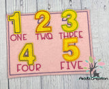 in the hoop embroidery design, numbers game embroidery design, feltie embroidery design, feltie game embroidery design