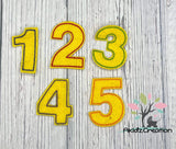 in the hoop embroidery design, numbers game embroidery design, feltie embroidery design, feltie game embroidery design