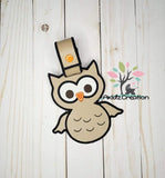 ith owl towel topper embroidery design, owl towel topper, ith owl topper, bird embroidery design, owl embroidery design, in the hoop embroidery design, machine embroidery owl design
