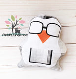 in the hoop stuffie embroidery design, in the hoop penguin stuffie embroidery design, in the hoop tooth fairy pillow, in the hoop penguin tooth fairy pillow, tooth fairy pillow embroidery design