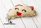 ith taco stuffie, in the hoop embroidery design, in the hoop dog toy, in the hoop food design, akidzcreation, taco dog toy , in the hoop dog toy, ith dog stuffie, squeaker toy, in the hoop dog squeaker toy