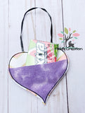in the hoop heart pouch embroidery design, in the hoop embroidery design, valentines embroidery design, in the hoop valentines embroidery design, in the hoop candy pouch design, in the hoop valentine candy pouch design