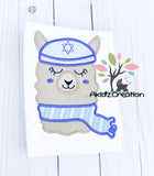 Hanukkah embroidery design, hanukkah llama embroidery design, llama embroidery design, alpaca embroidery design, kippah embroidery design, llama embroidery design, llama applique, alpaca applique, star of david embroidery design
