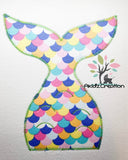mermaid embroidery design, mermaid tail applique, mermaid embroidery design, ocean embroidery design, nautical embroidery design, sea life embroidery design