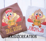 girl turkey applique, boy turkey applique, boy turkey embroidery design, girl turkey embroidery design, turkey sibling set embroidery design, thanksgiving embroidery design, thanksgiving turkey embroidery designs