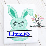 split rabbit embroidery design, split bunny embroidery design, easter embroidery, animal embroidery design, bunny embroidery design, rabbit embroidery design, bunny monogram embroidery design, rabbit monogram embroidery design, split bunny applique, easter embroidery design