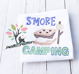 camp embroidery, camping embroidery, smore embroidery, marshmallow embroidery, smores embroidery design, food embroidery design, sketch smores design, marshmellow embroidery design,