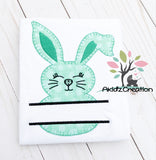 split rabbit embroidery design, split bunny embroidery design, easter embroidery, animal embroidery design, bunny embroidery design, rabbit embroidery design, bunny monogram embroidery design, rabbit monogram embroidery design, split bunny applique, easter embroidery design