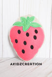 strawberry stuffie embroidery design, stuffie embroidery design, strawberry design, machine embroidery strawberry