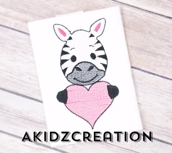 sketch embroidery design, valentine embroidery design, zebra embroidery design, valentines day embroidery design, valentines embroidery design