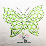 zig zag butterfly embroidery design, butterfly embroidery design, zig zag embroidery, butterfly applique, zz butterfly applique
