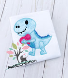 valentine dinosaur embroidery design, love dinosaur embroidery design, love dino embroidery design, dinosaur holding a heart embroidery design, valentine embroidery design, dino embroidery design, dinosaur embroidery design, animal embroidery design, valentines love dino embroidery design