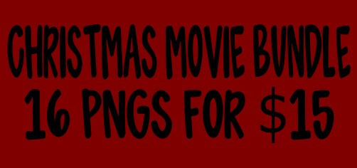 Christmas movie bundle PNG