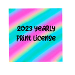 2023 yearly print license