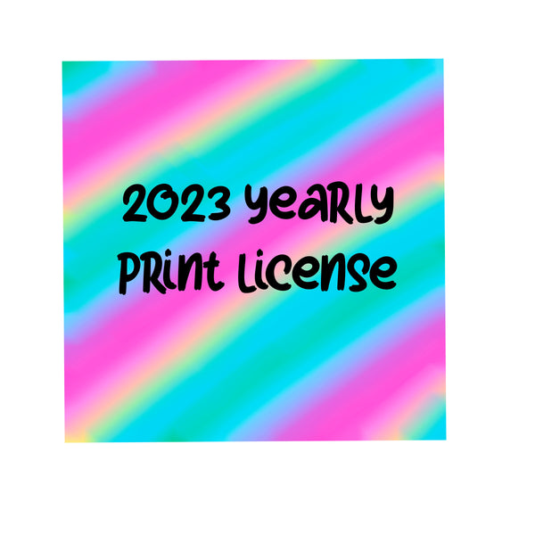 2023 yearly print license