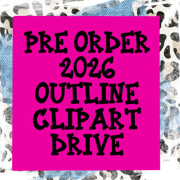 2026 outline clipart drive