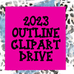 2023 outline clipart drive