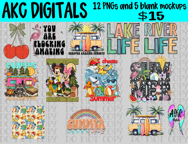 Summer days bundle 2025 PNG