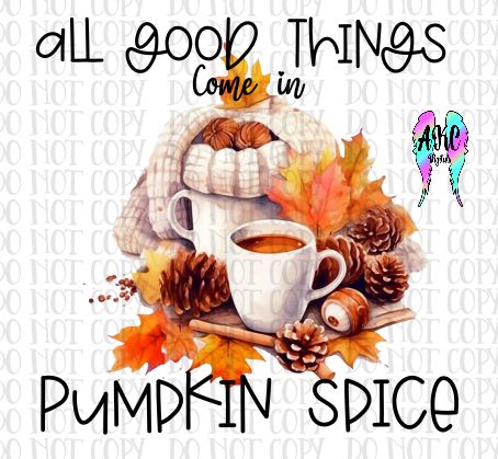 All good things come in pumpkin spice PNG