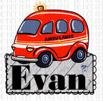 Ambulance monogram PNG