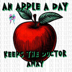 An apple a day PNG