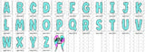 Aqua Leaf font PNG and OTF