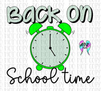 Back on school time PNG
