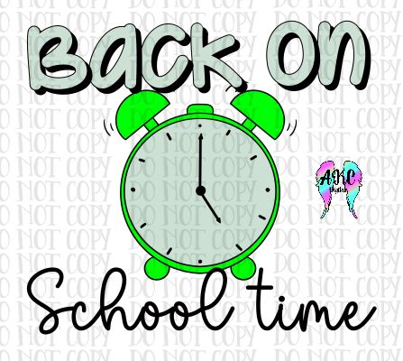 Back on school time PNG